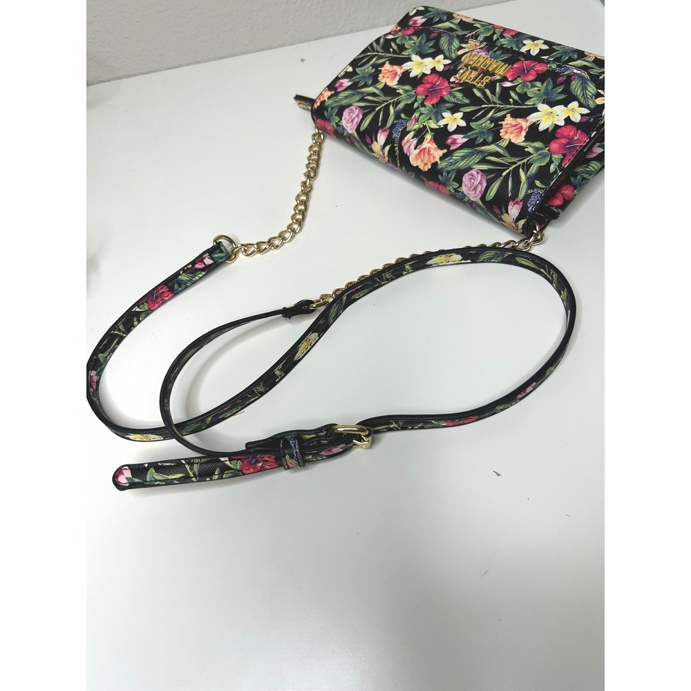 Steve Madden Black Floral Blynn Crossbody Bag - Picture 9 of 9